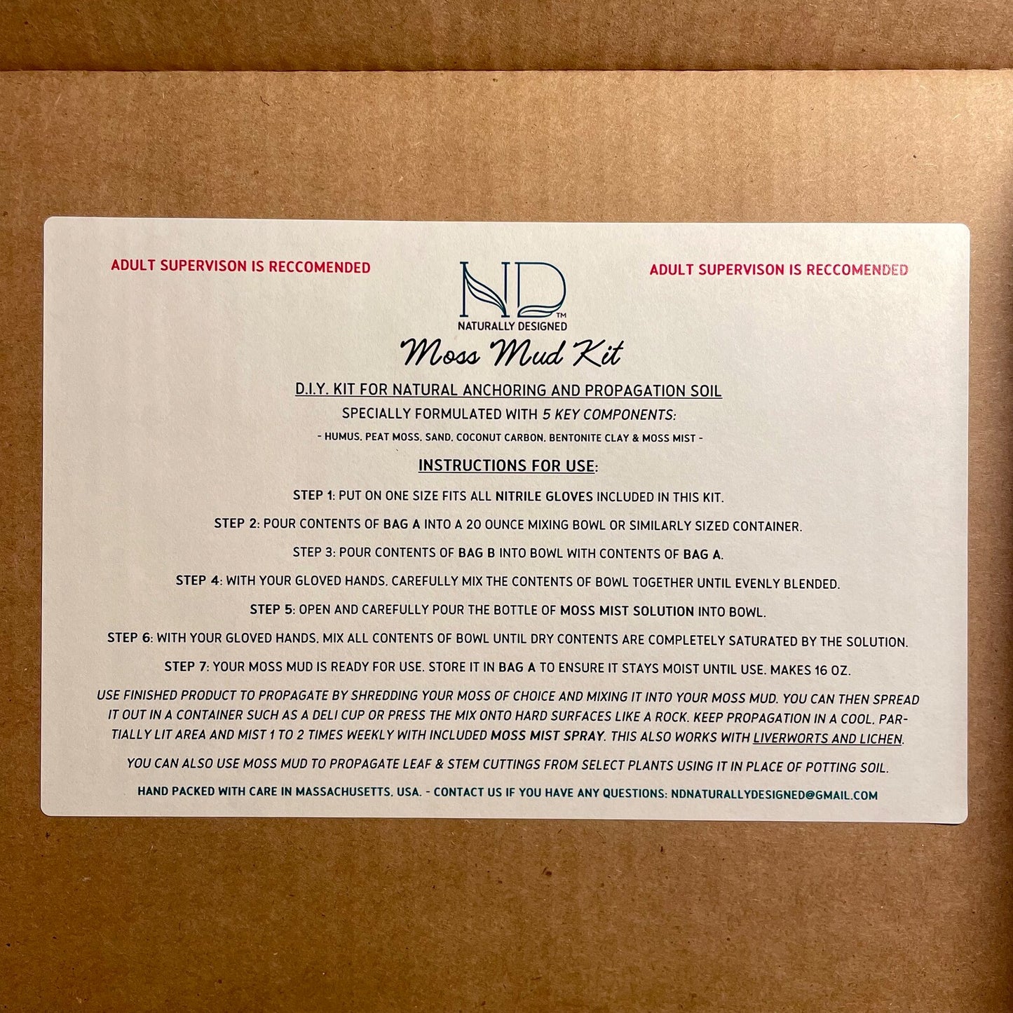 ND Select™ - Kit DIY Moss Mud™ 16oz